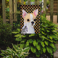 Chihuahua Candy Corn Halloween Portrait Flag Garden Size