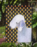 Bedlington Terrier Candy Corn Halloween Portrait Flag Garden Size