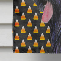 Briard Candy Corn Halloween Portrait Flag Canvas House Size