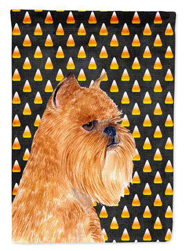 Brussels Griffon Candy Corn Halloween Portrait Flag Canvas House Size