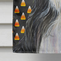 Bearded Collie Candy Corn Halloween Portrait Flag Canvas House Size