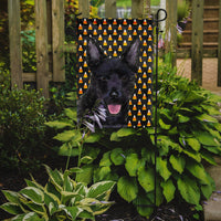 Australian Kelpie Candy Corn Halloween Portrait Flag Garden Size