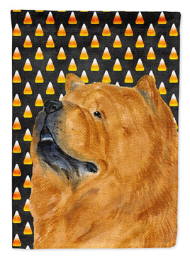 Chow Chow Candy Corn Halloween Portrait Flag Canvas House Size