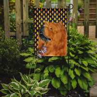 Chow Chow Candy Corn Halloween Portrait Flag Garden Size