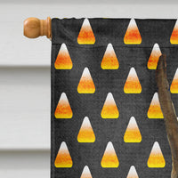 Boxer Candy Corn Halloween Portrait Flag Canvas House Size