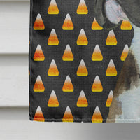 Boxer Candy Corn Halloween Portrait Flag Canvas House Size