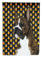 Boxer Candy Corn Halloween Portrait Flag Canvas House Size