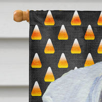 Boxer White Candy Corn Halloween Portrait Flag Canvas House Size