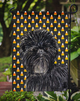 Affenpinscher Candy Corn Halloween Portrait Flag Garden Size