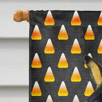 Basenji Candy Corn Halloween Portrait Flag Canvas House Size