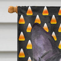 Boston Terrier Candy Corn Halloween Portrait Flag Canvas House Size