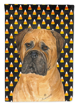 Bullmastiff Candy Corn Halloween Portrait Flag Canvas House Size