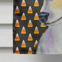 Chihuahua Candy Corn Halloween Portrait Flag Canvas House Size