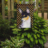 Chihuahua Candy Corn Halloween Portrait Flag Garden Size