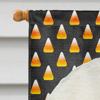 Bichon Frise Candy Corn Halloween Portrait Flag Canvas House Size