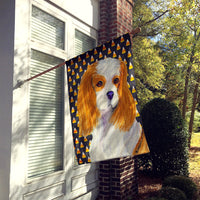 Cavalier Spaniel Candy Corn Halloween Portrait Flag Canvas House Size