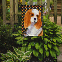 Cavalier Spaniel Candy Corn Halloween Portrait Flag Garden Size