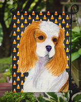 Cavalier Spaniel Candy Corn Halloween Portrait Flag Garden Size