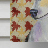 Chihuahua Fall Leaves Portrait Flag Canvas House Size