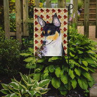 Chihuahua Fall Leaves Portrait Flag Garden Size