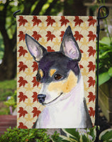 Chihuahua Fall Leaves Portrait Flag Garden Size