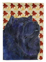 Chow Chow Fall Leaves Portrait Flag Canvas House Size