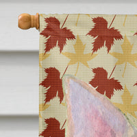 Chihuahua Fall Leaves Portrait Flag Canvas House Size