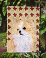 Chihuahua Fall Leaves Portrait Flag Garden Size