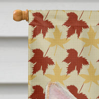 Chihuahua Fall Leaves Portrait Flag Canvas House Size