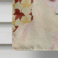 Chihuahua Fall Leaves Portrait Flag Canvas House Size