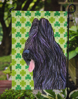 Briard St. Patrick's Day Shamrock Portrait Flag Garden Size