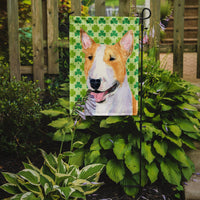 Bull Terrier St. Patrick's Day Shamrock Portrait Flag Garden Size