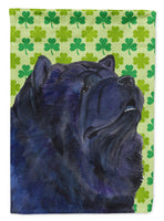 Chow Chow St. Patrick's Day Shamrock Portrait Flag Canvas House Size