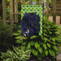 Chow Chow St. Patrick's Day Shamrock Portrait Flag Garden Size