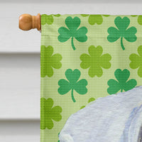 Boxer St. Patrick's Day Shamrock Portrait Flag Canvas House Size