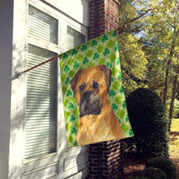 Bullmastiff St. Patrick's Day Shamrock Portrait Flag Canvas House Size