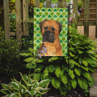 Bullmastiff St. Patrick's Day Shamrock Portrait Flag Garden Size