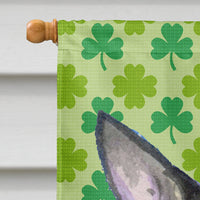 Chihuahua St. Patrick's Day Shamrock Portrait Flag Canvas House Size