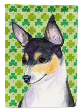 Chihuahua St. Patrick's Day Shamrock Portrait Flag Canvas House Size