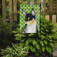 Chihuahua St. Patrick's Day Shamrock Portrait Flag Garden Size