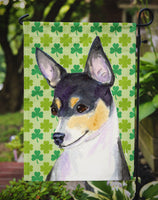 Chihuahua St. Patrick's Day Shamrock Portrait Flag Garden Size