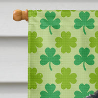 Akita St. Patrick's Day Shamrock Portrait Flag Canvas House Size