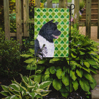 Akita St. Patrick's Day Shamrock Portrait Flag Garden Size