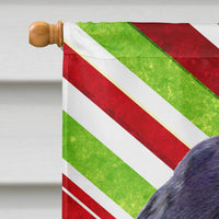 Cocker Spaniel Candy Cane Holiday Christmas Flag Canvas House Size