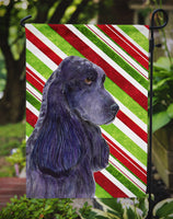 Cocker Spaniel Candy Cane Holiday Christmas Flag Garden Size