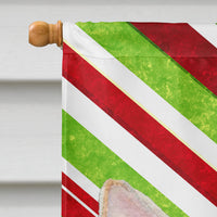 Chihuahua Candy Cane Holiday Christmas Flag Canvas House Size