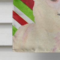 Chihuahua Candy Cane Holiday Christmas Flag Canvas House Size