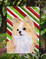 Chihuahua Candy Cane Holiday Christmas Flag Garden Size