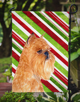 Brussels Griffon Candy Cane Holiday Christmas Flag Garden Size