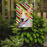 Bull Terrier Candy Cane Holiday Christmas Flag Garden Size